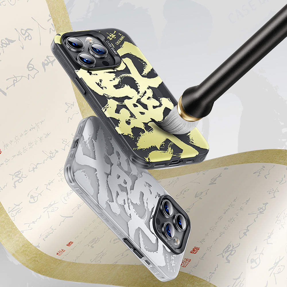 Benks Casebang Calligraphy Joy Serisi iPhone Siyah Kapak - enzaksesuar