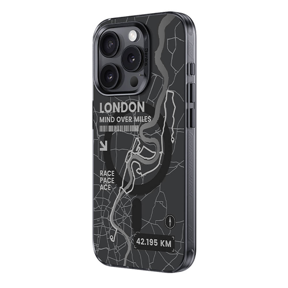 iPhone 14 Pro Max Kılıf Magsafe Şarj Özellikli Benks City Serisi Kılıf Siyah