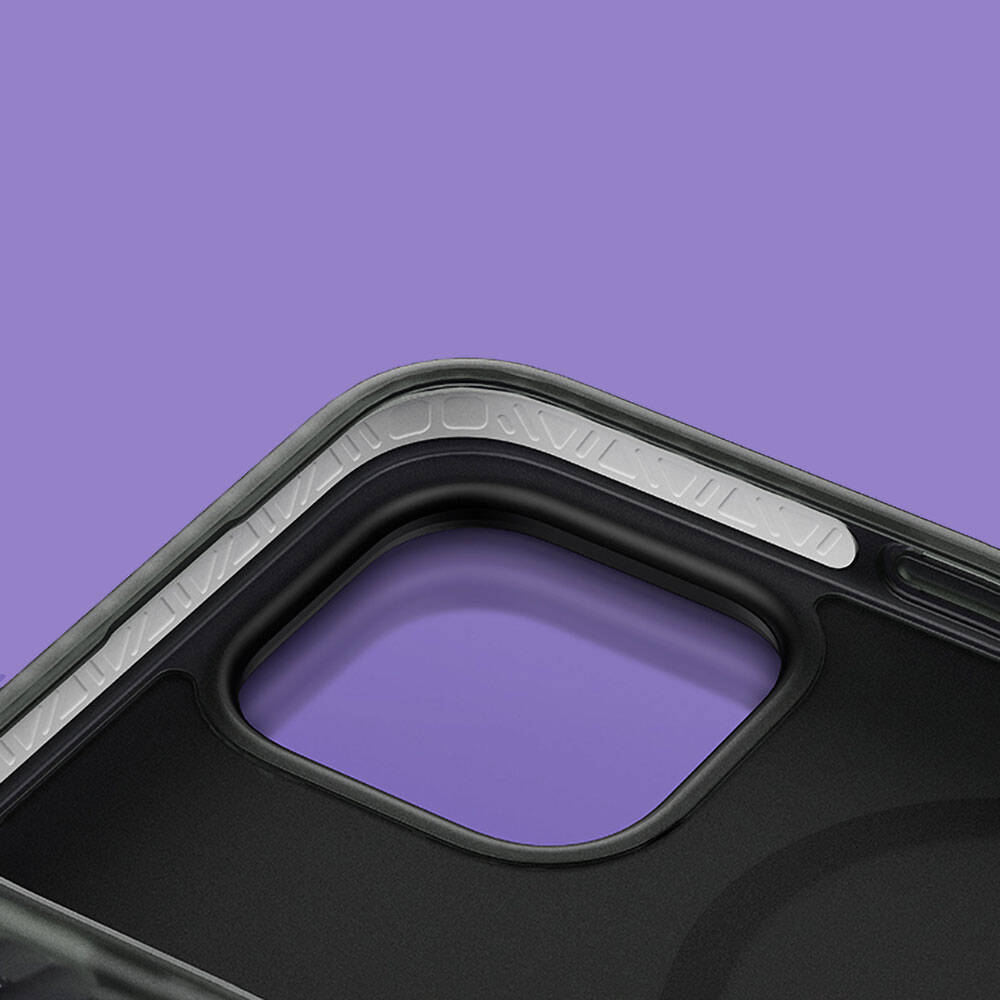 iPhone 14 Pro Max Kılıf Magsafe Şarj Özellikli Mat Arka Yüzey Benks Drop Resistance Kılıf Mavi