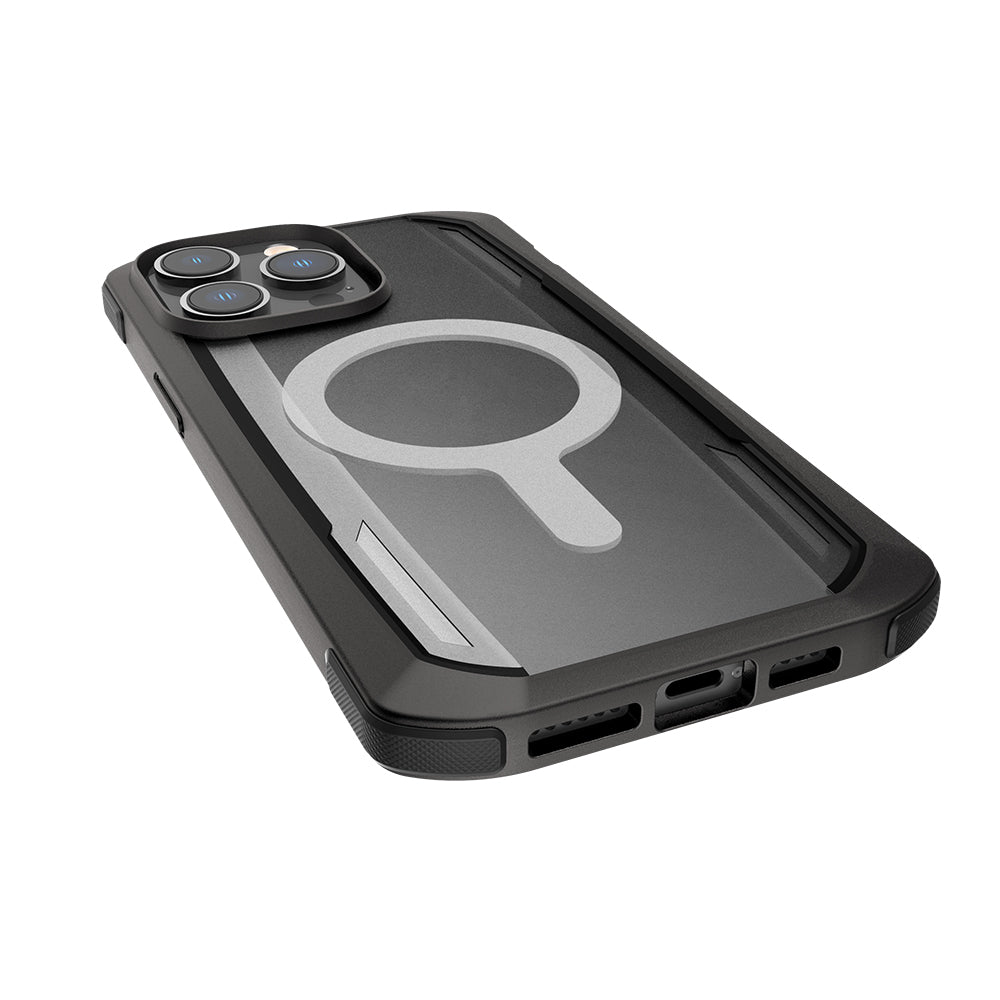 iPhone 14 Pro Max Kılıf Magsafe Şarj Özellikli Raptic Secure Serisi Çift Kat TPU Kenarlı Şeffaf Arka Yüzeyli Kılıf Yeşil