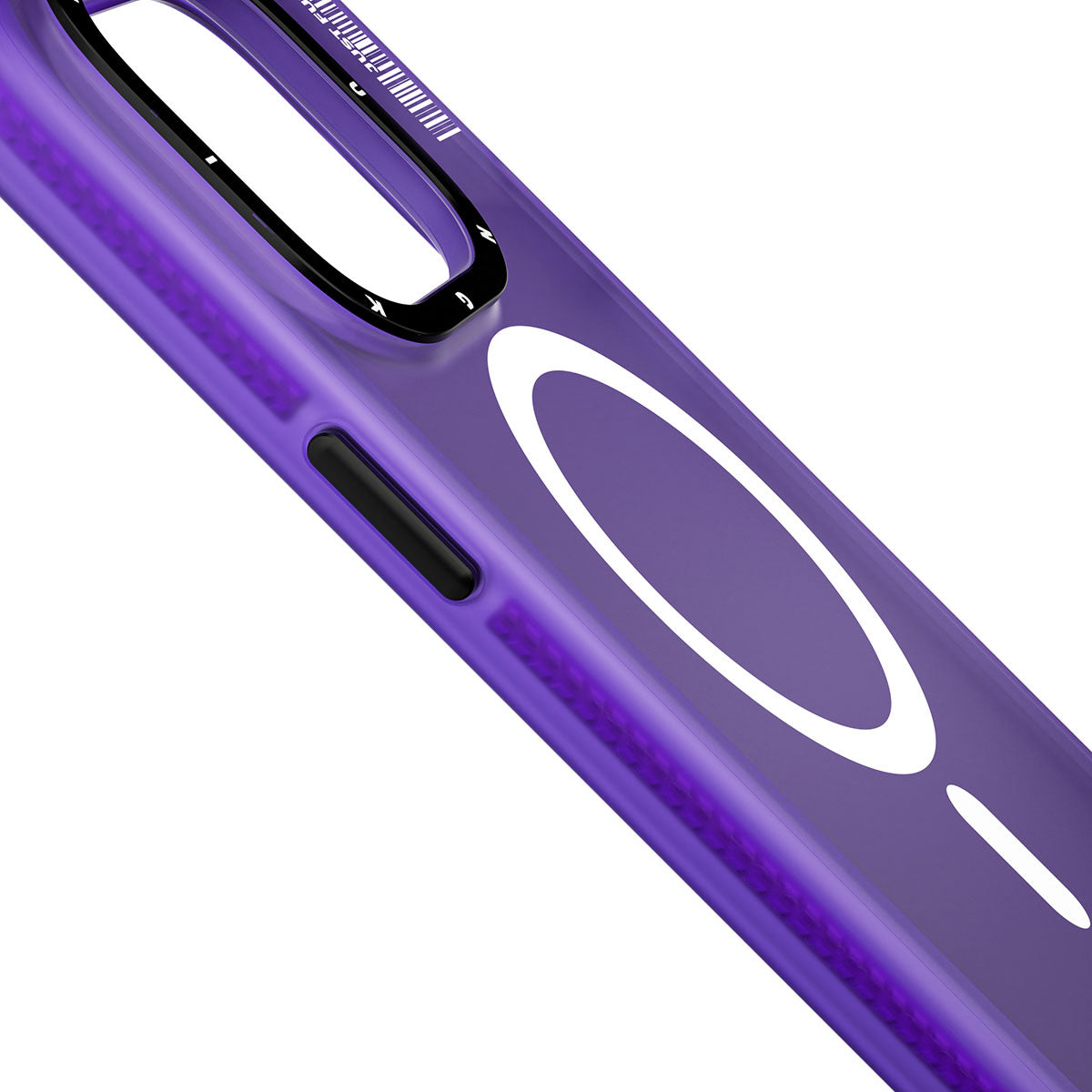 iPhone 14 Pro Max Kılıf Magsafe Şarj Özellikli Youngkit Colored Sand Serisi Kılıf Mor