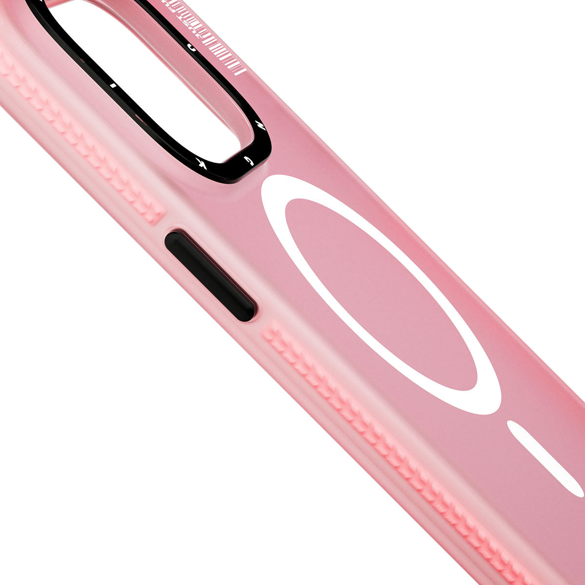 iPhone 14 Pro Max Kılıf Magsafe Şarj Özellikli Youngkit Colored Sand Serisi Kılıf Pembe
