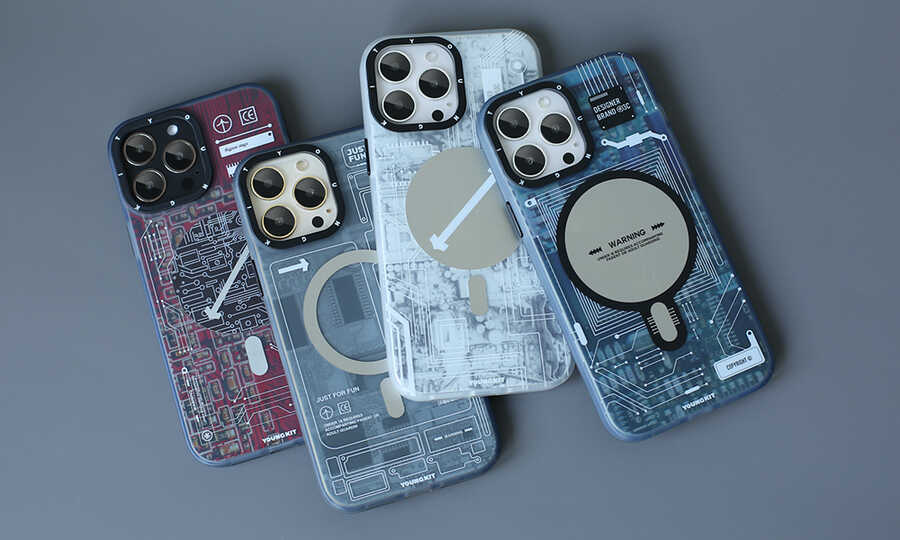 Youngkit Teknoloji Serisi iPhone Mavi Kapak- Product vendor