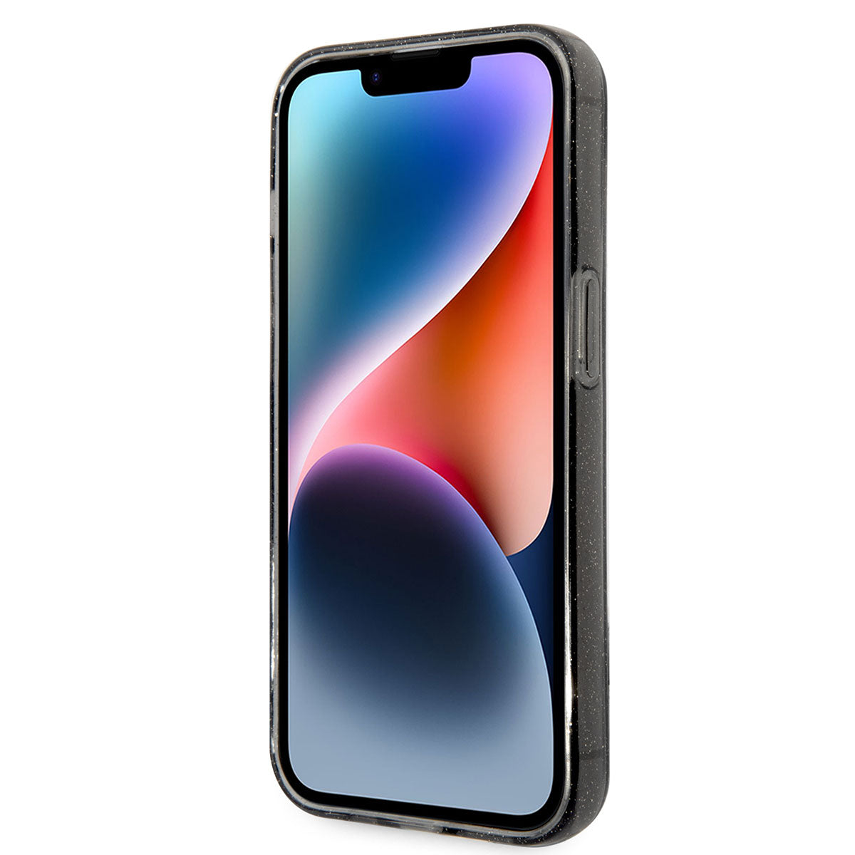 iPhone 14 Pro Max Kılıf Karl Lagerfeld Transparan Simli K&C Dizayn Kılıf Renksiz