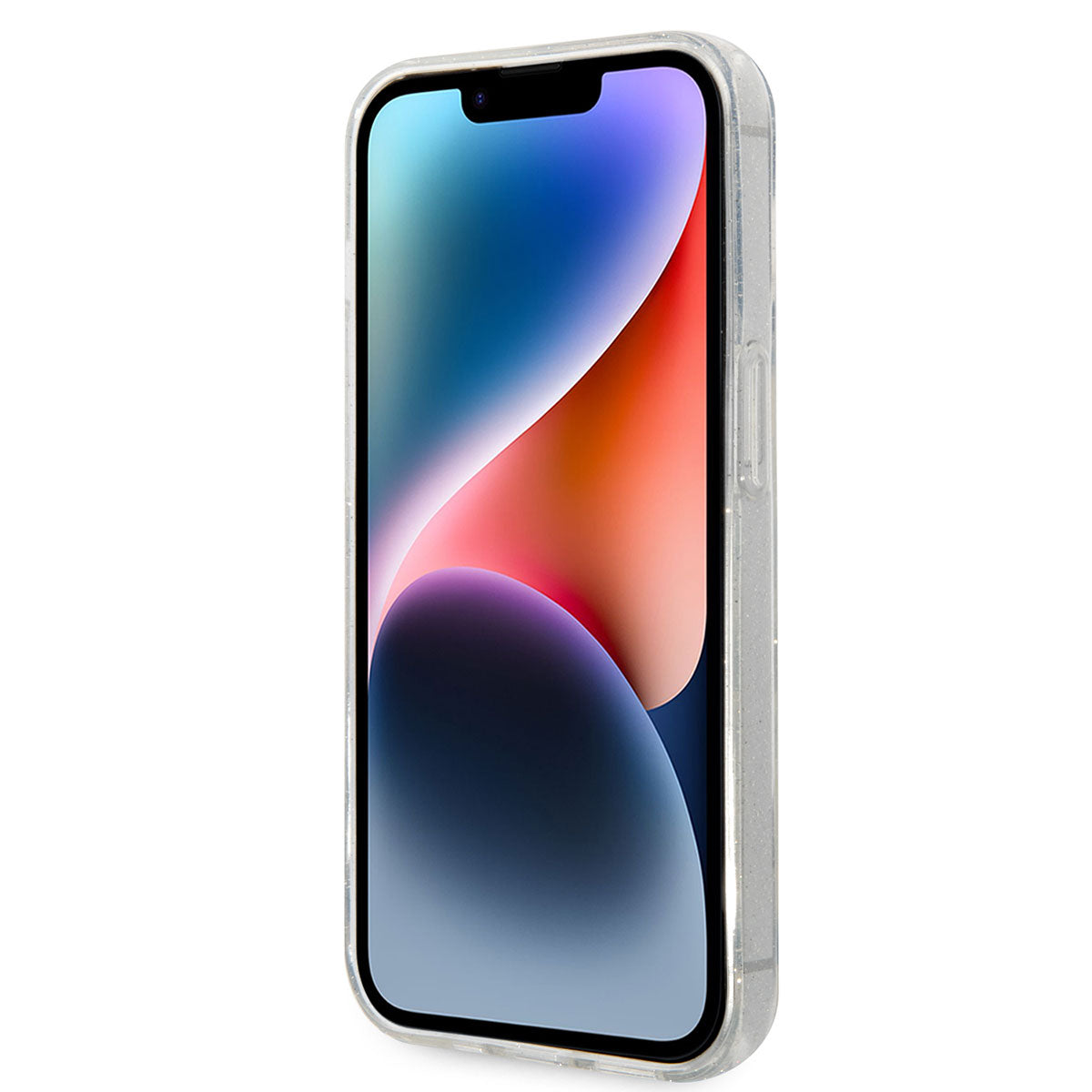iPhone 14 Pro Max Kılıf Karl Lagerfeld Transparan Simli K&C Dizayn Kılıf Renksiz