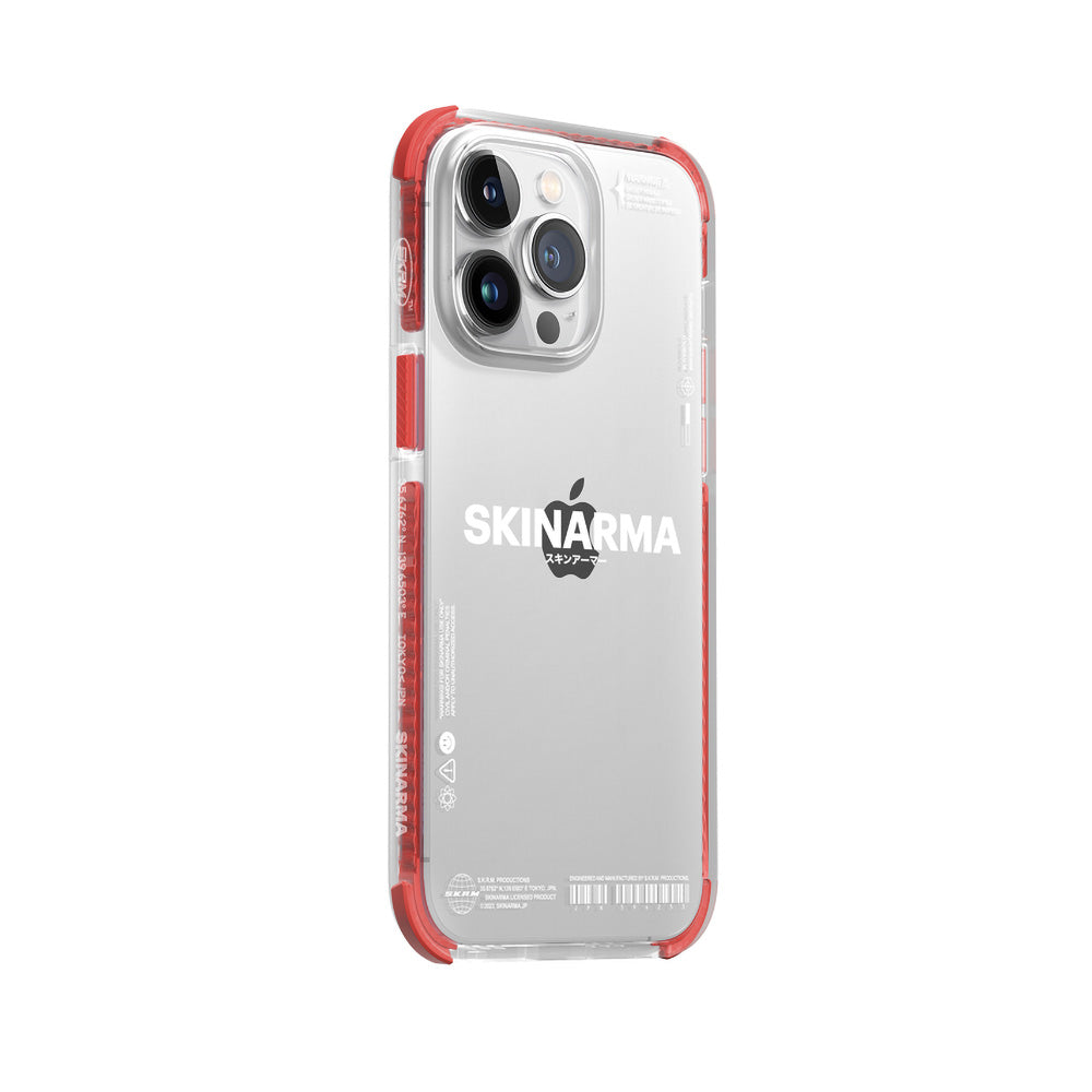 iPhone 14 Pro Max Kılıf SkinArma Şeffaf Airbag Tasarımlı Iro Kılıf Mor
