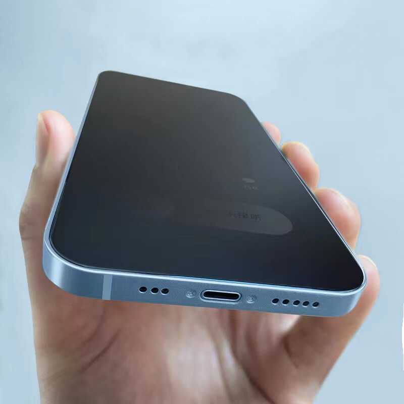 iPhone 14 Pro Wiwu iPrivacy HD Anti-Peep Ekran Koruyucu Siyah