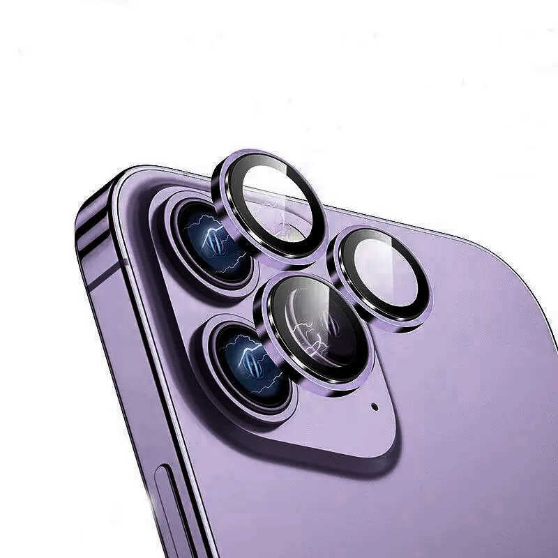 iPhone 14 Pro Wiwu Lens Guard Metal Kamera Lens Koruyucu Gümüş