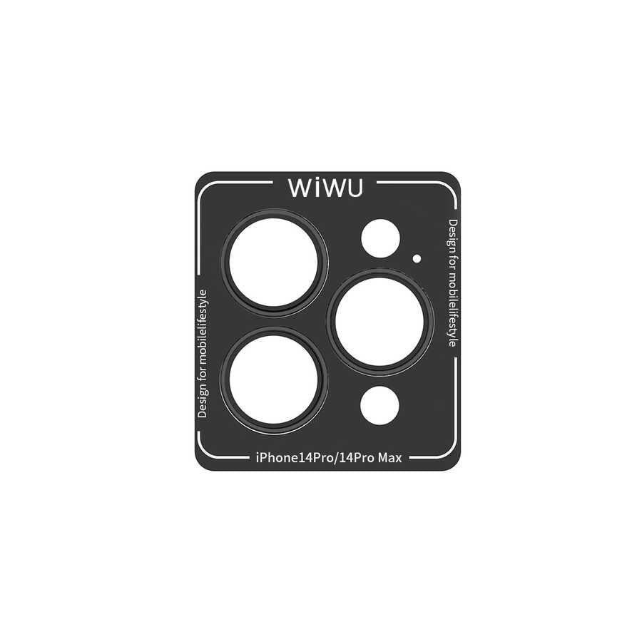 iPhone 14 Pro Wiwu Lens Guard Metal Kamera Lens Koruyucu Gümüş