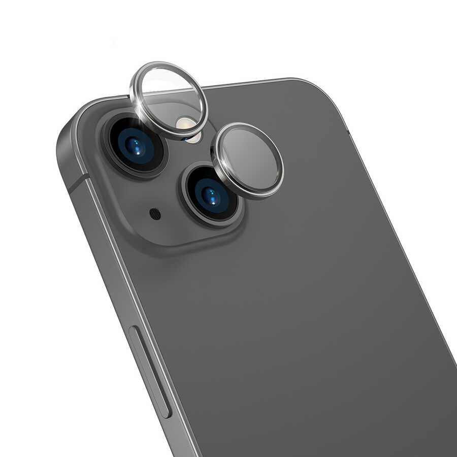 iPhone 14 Wiwu Lens Guard Metal Kamera Lens Koruyucu Kırmızı