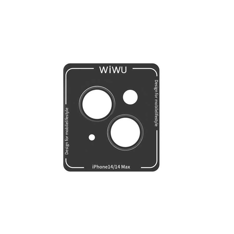 iPhone 14 Wiwu Lens Guard Metal Kamera Lens Koruyucu Kırmızı