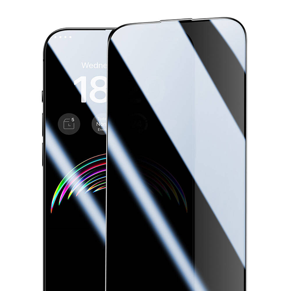iPhone 15 Benks V Pro Ultra Shield Privacy 0.3mm Ekran Koruyucu + Kolay Uygulama Aparatlı Siyah