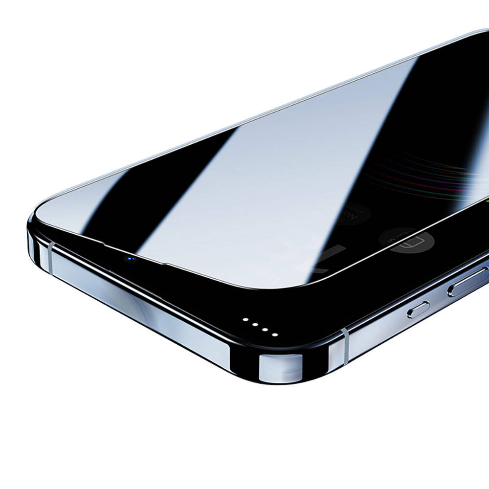 iPhone 15 Benks V Pro Ultra Shield Privacy 0.3mm Ekran Koruyucu + Kolay Uygulama Aparatlı Siyah