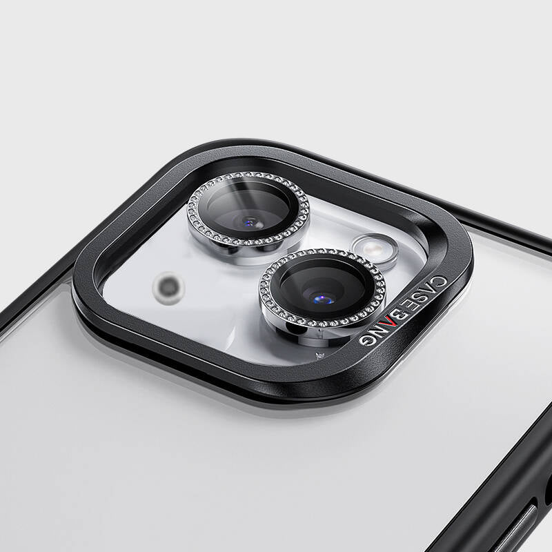 iPhone 15 Casebang Gem Kamera Lens Koruyucu Gümüş
