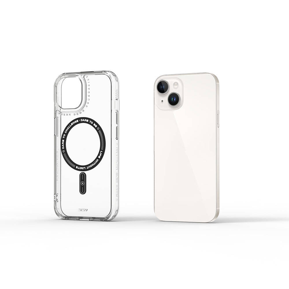 iPhone 15 Kılıf Magsafe Şarj Özellikli Wiwu Basic Color J Serisi Kılıf Beyaz