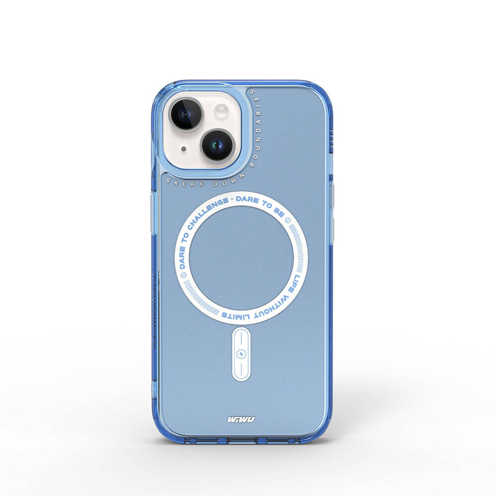 iPhone 15 Kılıf Magsafe Şarj Özellikli Wiwu Basic Color J Serisi Kılıf Gri