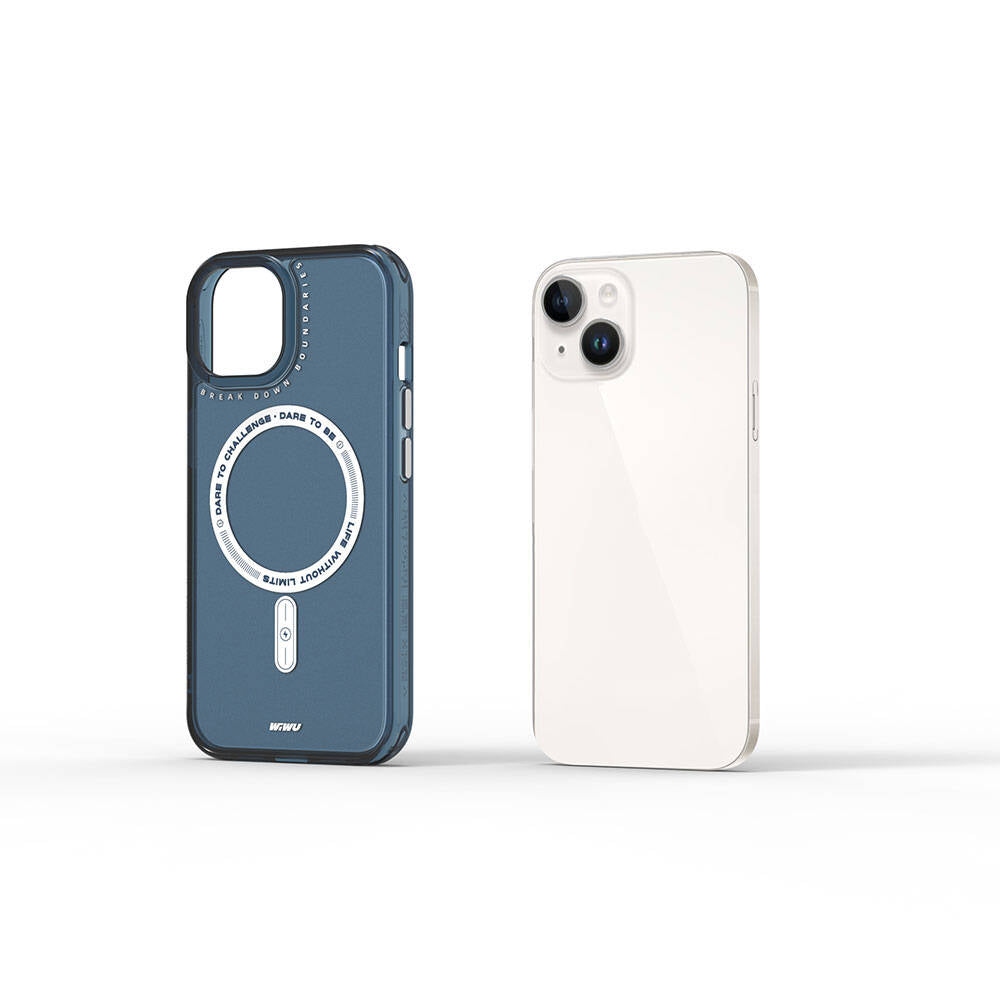 iPhone 15 Kılıf Magsafe Şarj Özellikli Wiwu Basic Color J Serisi Kılıf Beyaz