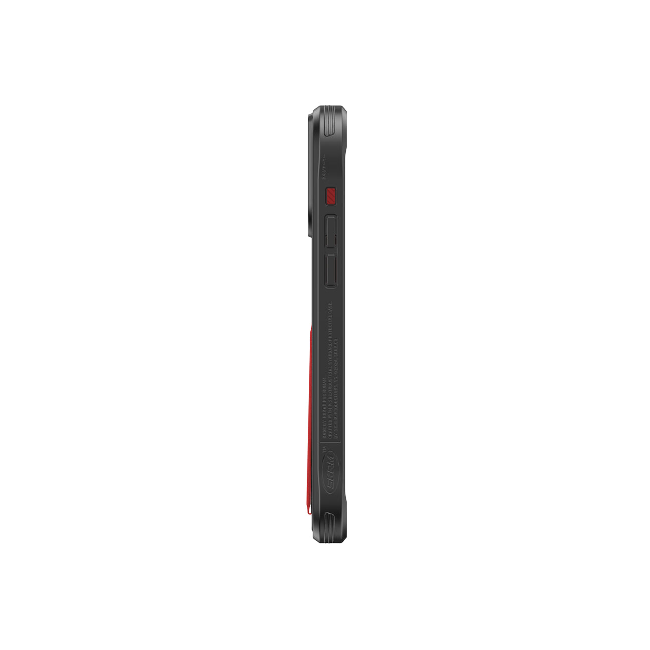 iPhone 15 Kılıf SkinArma Standlı Deri Görünümlü Slate Kılıf Turuncu