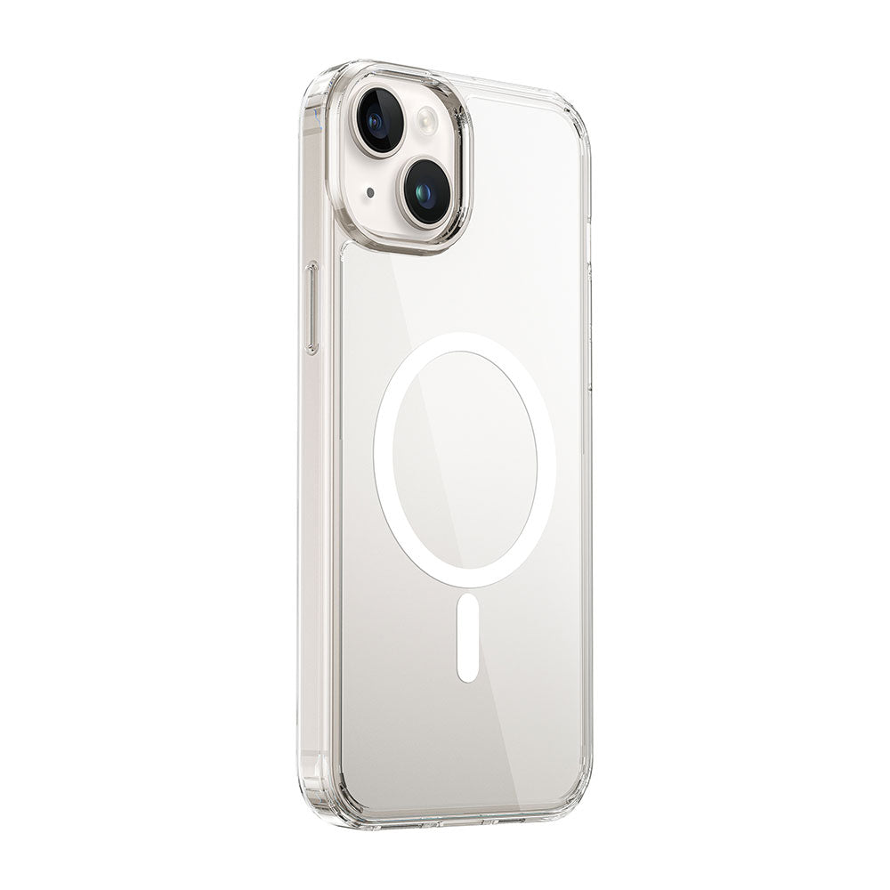 iPhone 15 Kılıf Wiwu MCC-101 Magnetic Crystal Sert PC Kılıf Renksiz