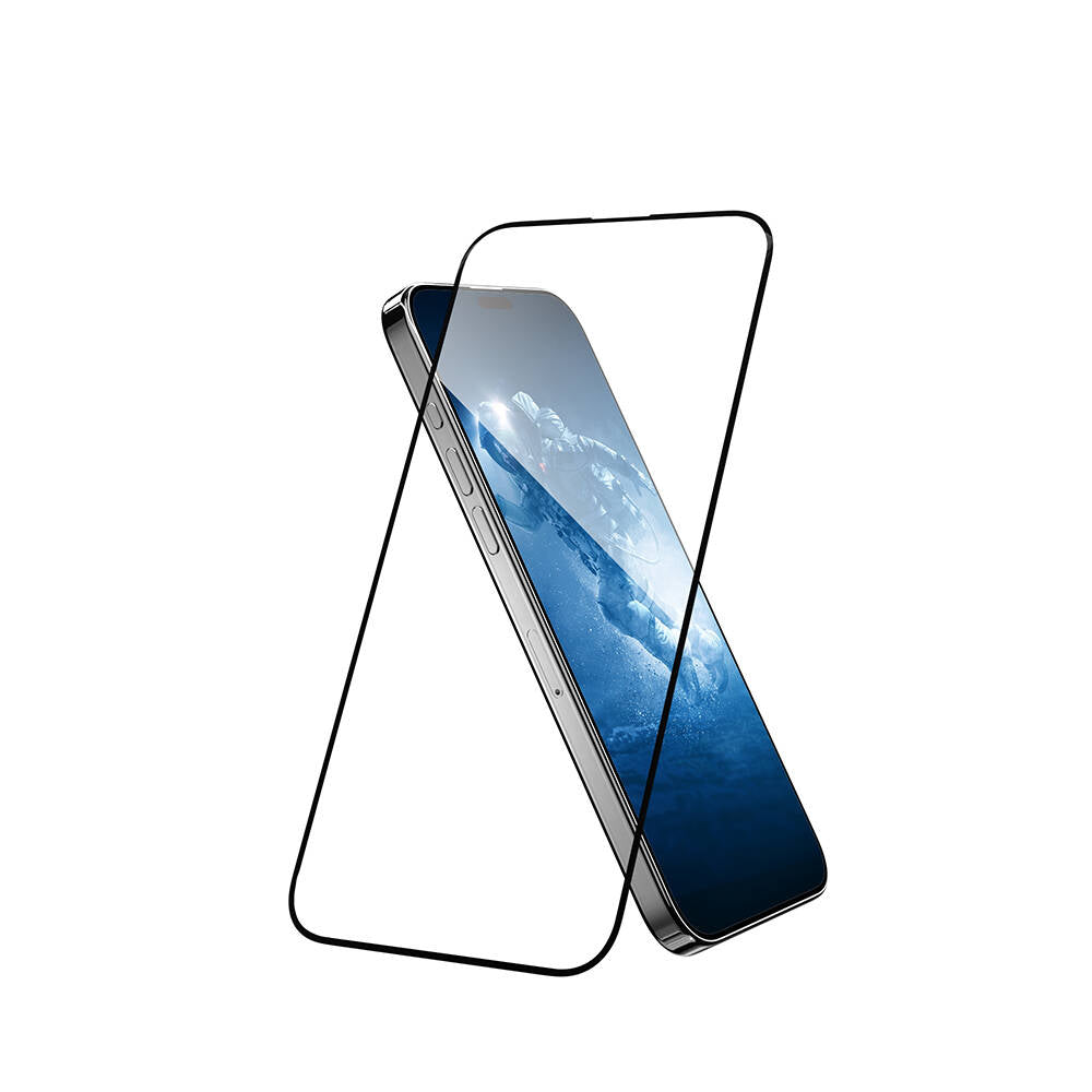 iPhone 15 Premium Temperli Ultra HD Lisanslı Switcheasy Glass 9H Cam Ekran Koruyucu Renksiz