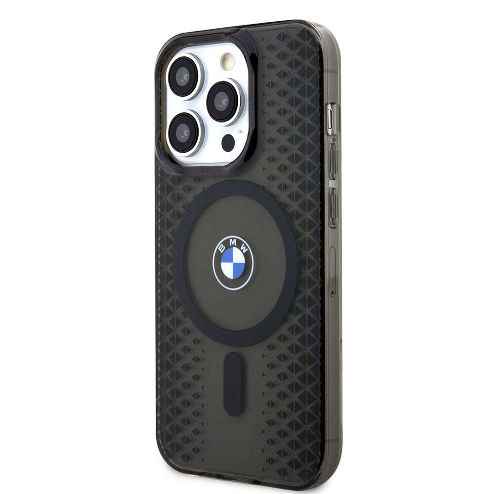 iPhone 15 Pro Kılıf BMW Magsafe Şarj Özellikli Transparan IML Signature Orjinal Lisanslı Kılıf Mavi