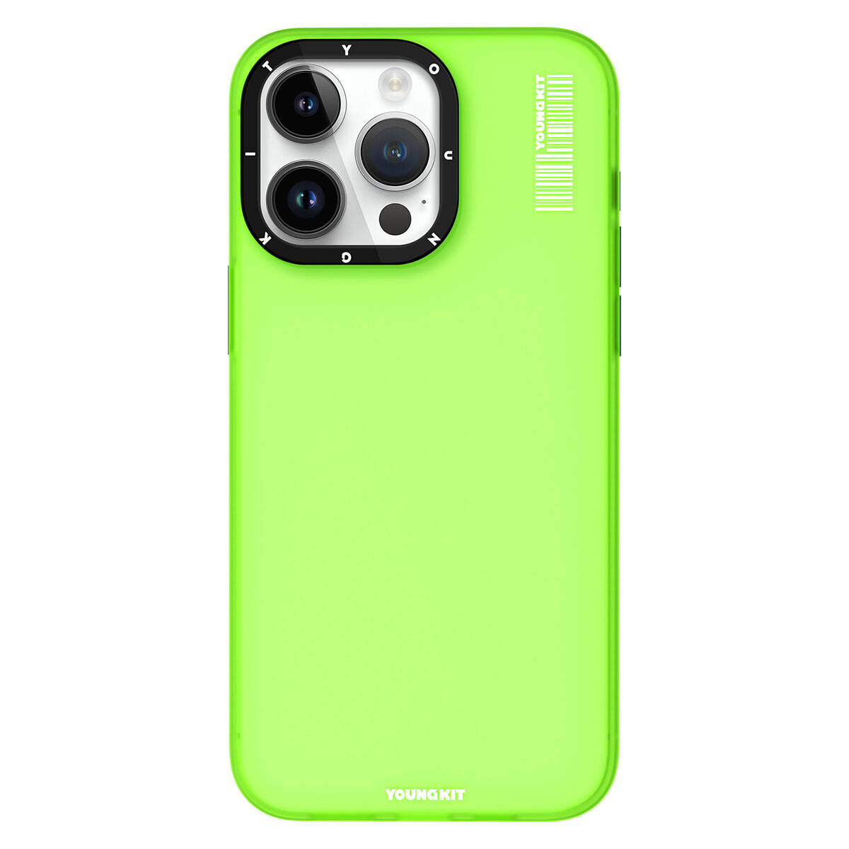 iPhone 15 Pro Kılıf Buzlu Mat Tasarım Youngkit Hidden Sand Serisi Kılıf Yeşil