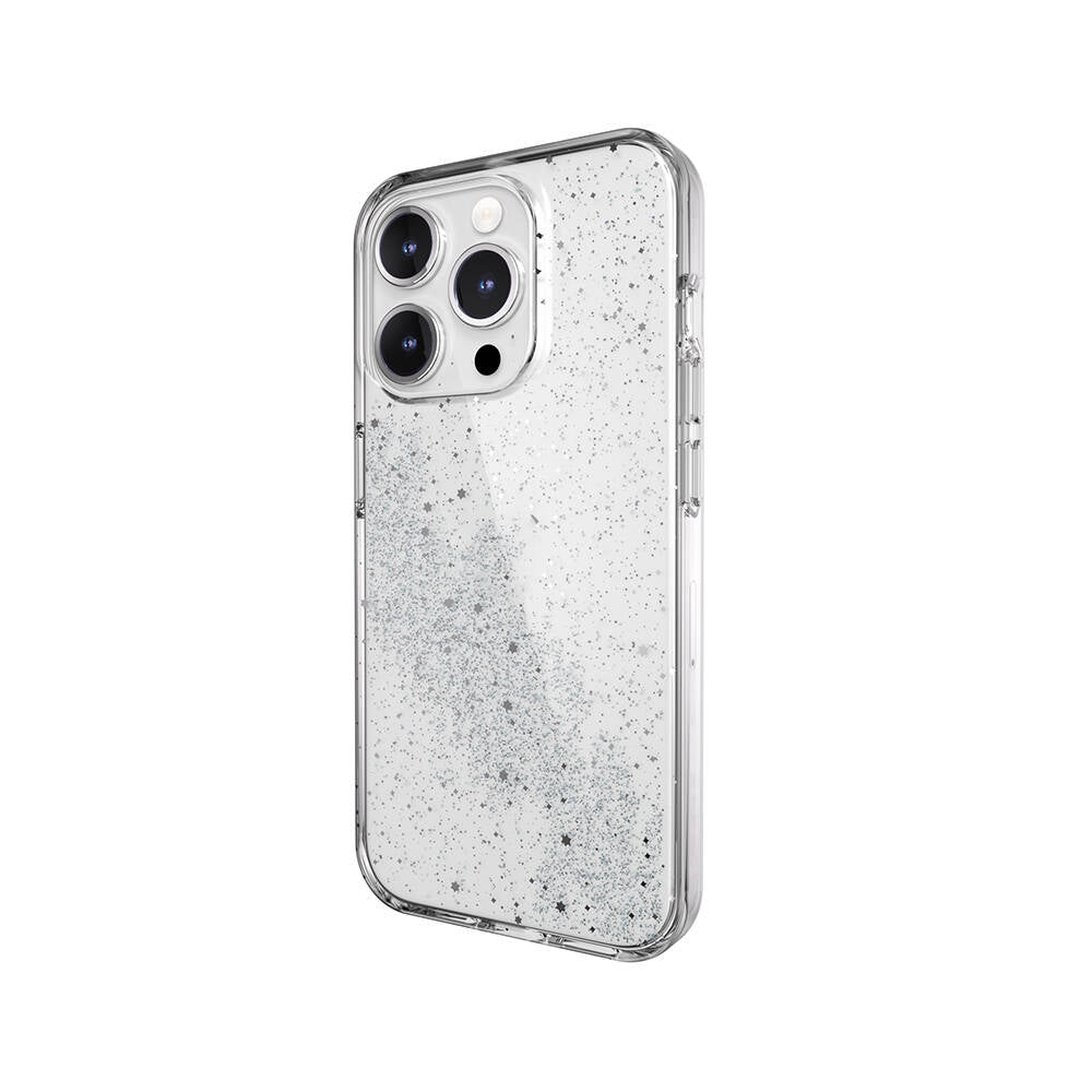 iPhone 15 Pro Kılıf Çift Katmanlı IMD Baskılı Bumper Lisanslı Switcheasy Cosmos Comet Kılıf Renksiz