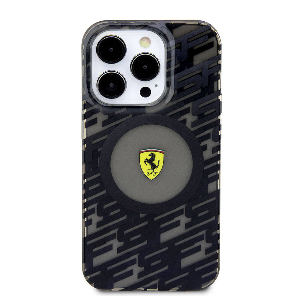 iPhone 15 Pro Kılıf Ferrari Orjinal Lisanslı Magsafe Şarj Özellikli Multi SF Kılıf Sarı