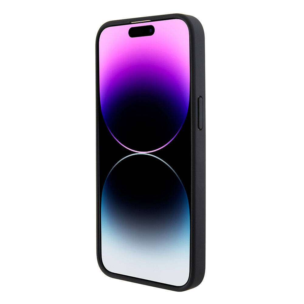 iPhone 15 Pro Kılıf Ferrari Orjinal Lisanslı PU Delikli Arka Yüzey Metal Logolu Dikişli Büyük SF Yazılı Kılıf Kırmızı