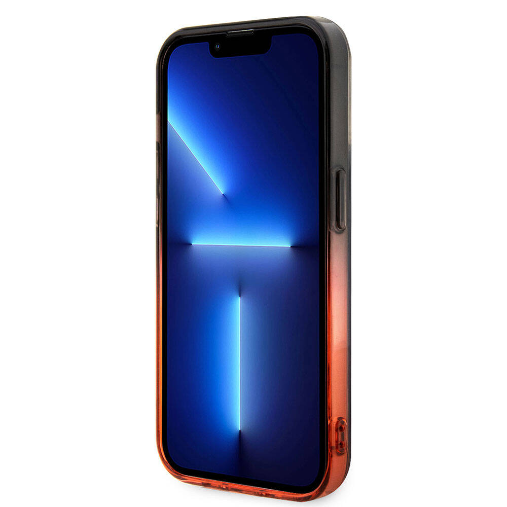 iPhone 15 Pro Kılıf Ferrari Orjinal Lisanslı Transparan SF Yazılı Kenarları Renk Geçişli Kılıf Siyah
