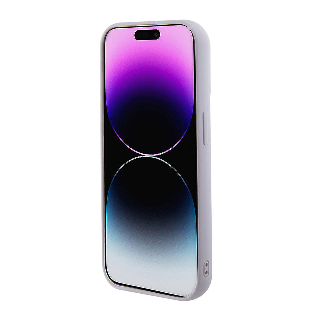 Apple iPhone 15 Pro Kılıf Guess Orjinal Lisanslı PU Deri Metal Yazı Logolu Kapitone Kapak Siyah
