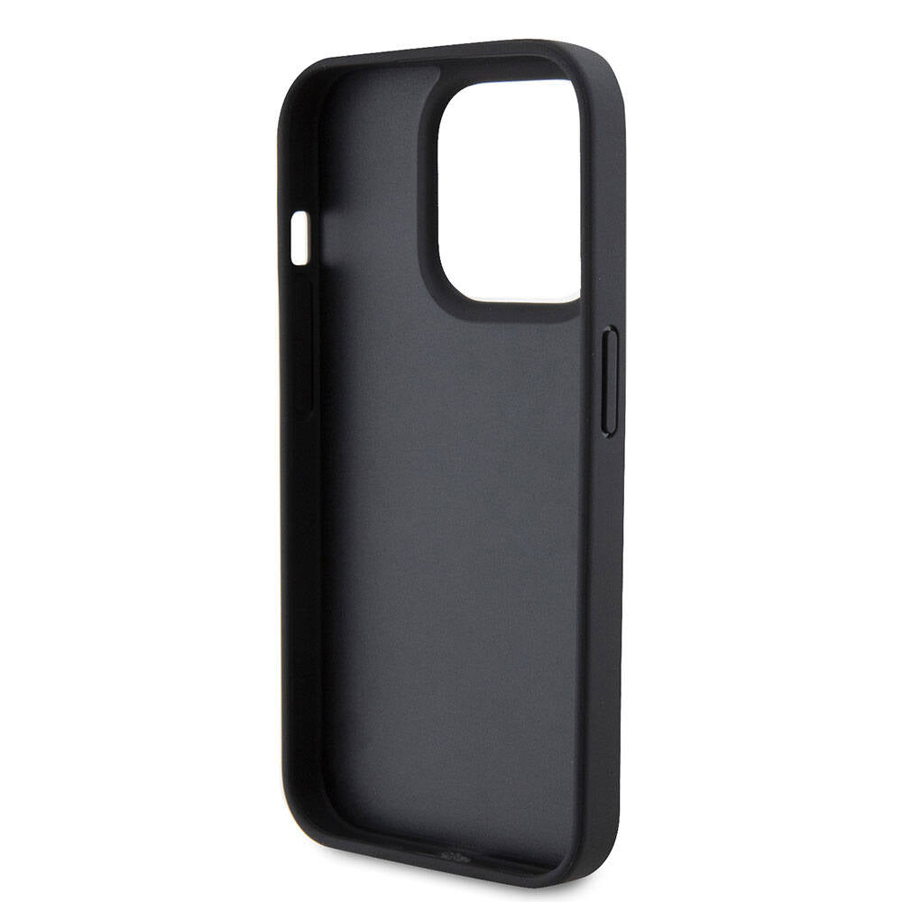 iPhone 15 Pro Kılıf Karl Lagerfeld Hot Stamp K&L Metal Logo Orjinal Lisanslı Kılıf Gri