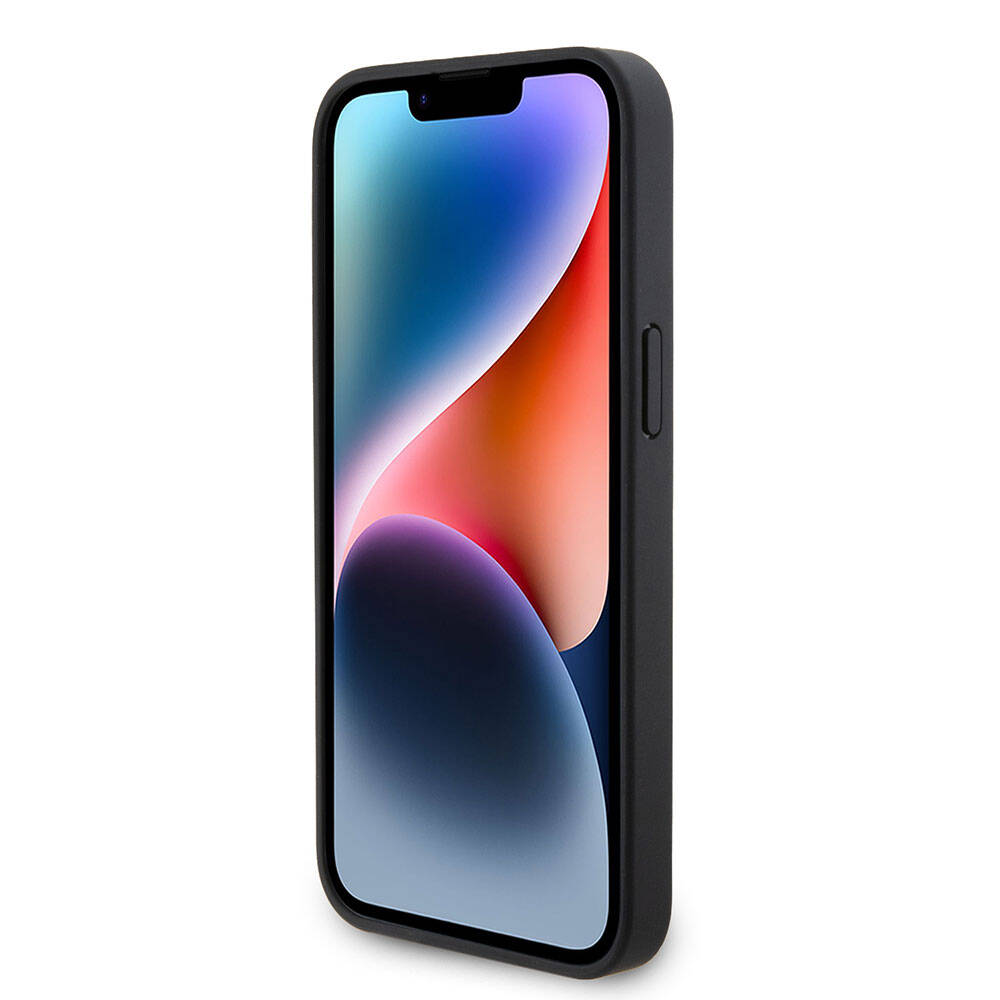 iPhone 15 Pro Kılıf Karl Lagerfeld Hot Stamp K&L Metal Logo Orjinal Lisanslı Kılıf Gri