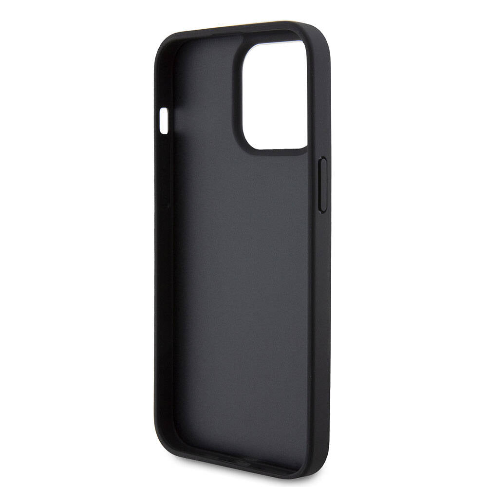 iPhone 15 Pro Kılıf Karl Lagerfeld Hot Stamp K&L Metal Logo Orjinal Lisanslı Kılıf Gri