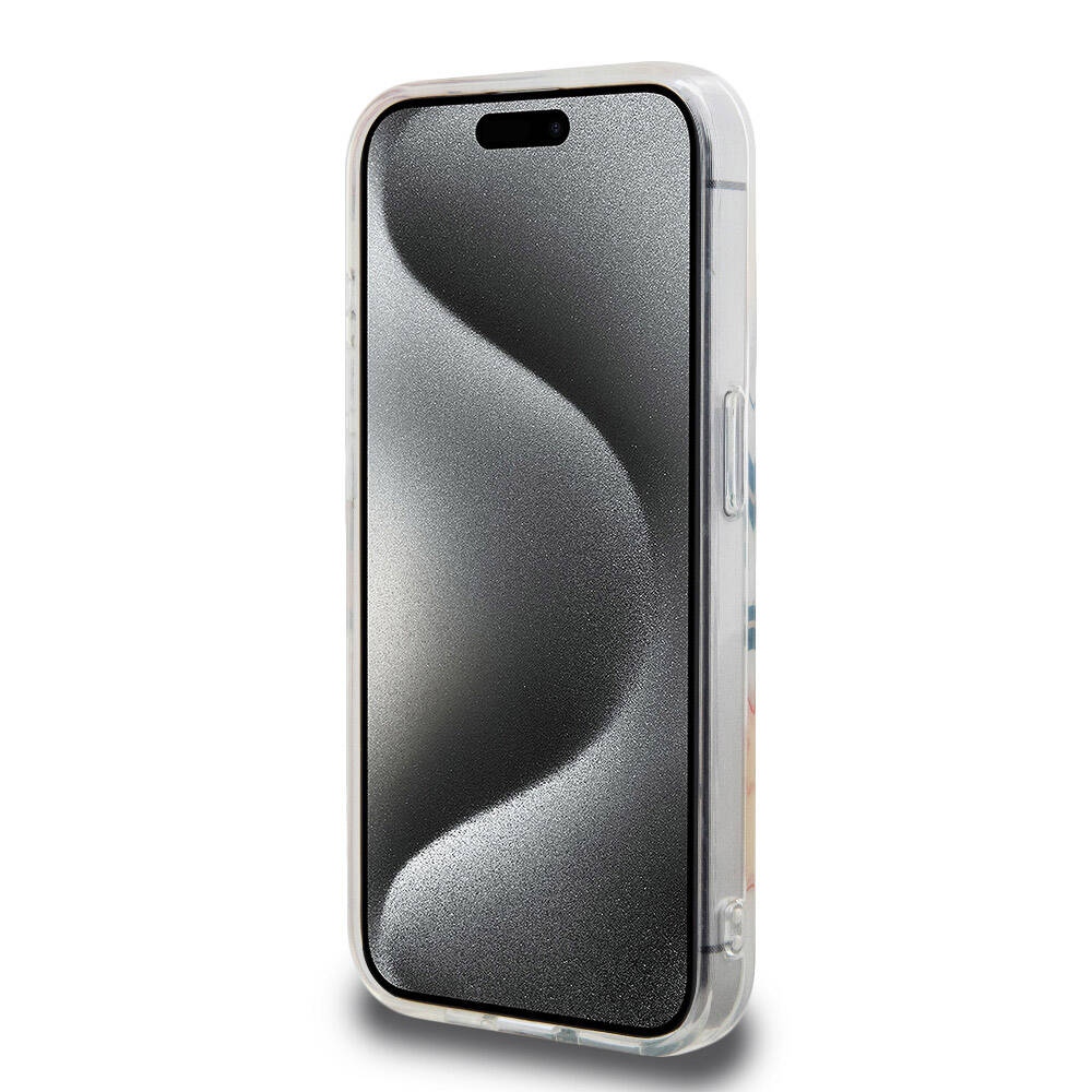 iPhone 15 Pro Kılıf Lacoste Orjinal Lisanslı Magsafe Şarj Özellikli Çift Katmanlı Yamalar Desenli Kılıf Sarı