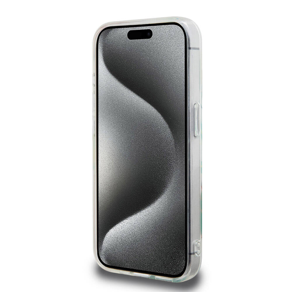 iPhone 15 Pro Kılıf Lacoste Orjinal Lisanslı Magsafe Şarj Özellikli Çift Katmanlı Yamalar Desenli Kılıf Sarı