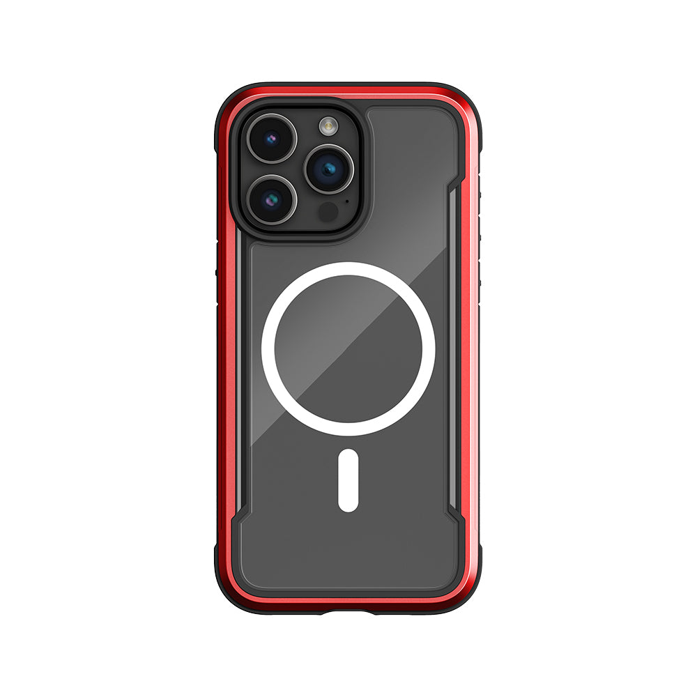 iPhone 15 Pro Kılıf Magsafe Şarj Özellikli Airbagli Raptic Shield Serisi Şeffaf Arka Yüzey Kılıf Colorful