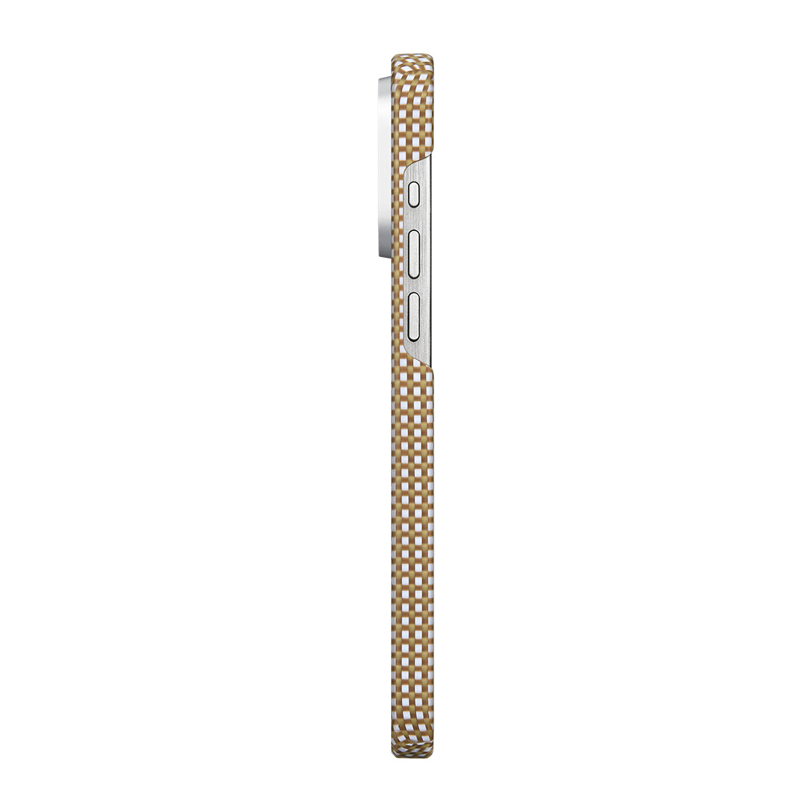 iPhone 15 Pro Kılıf Magsafe Şarj Özellikli Awa Tasarımlı 1500D Aramid Fiber Pitaka Ultra-Slim Classic Serisi Canyon Kılıf Sarı