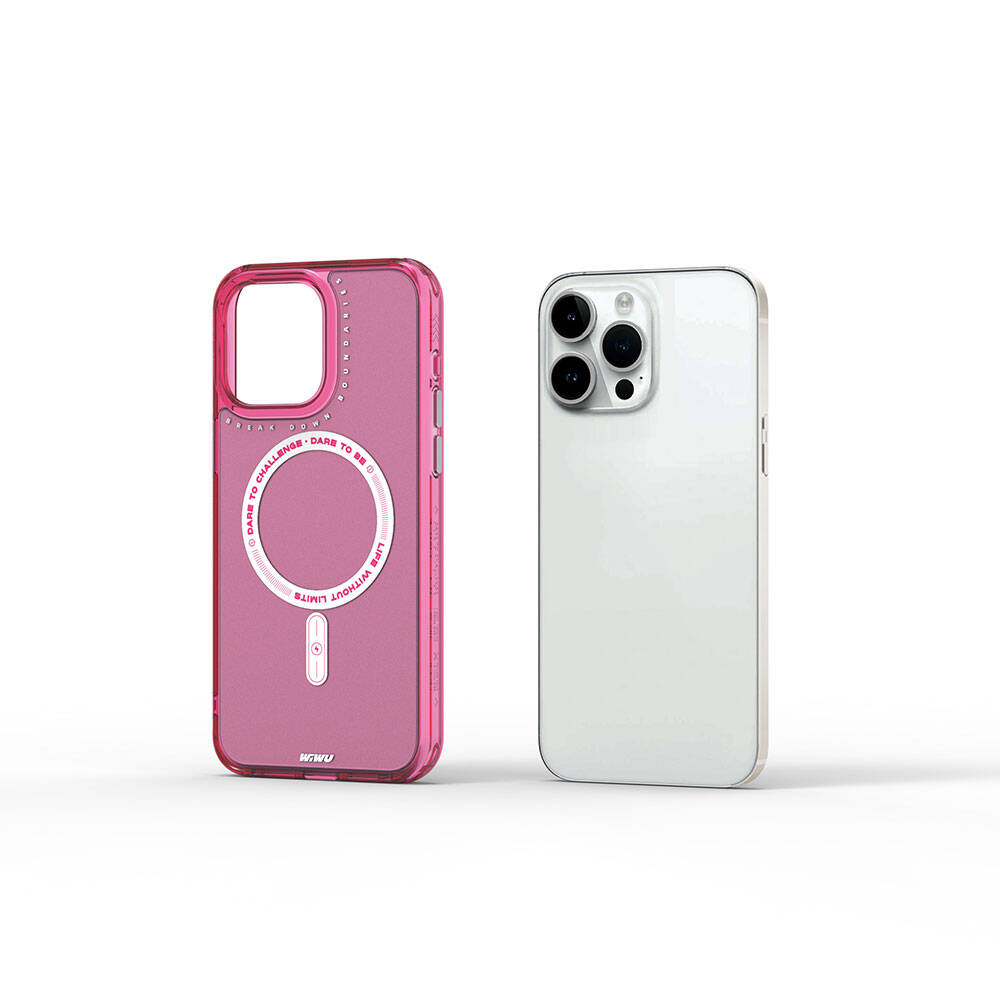 iPhone 15 Pro Kılıf Magsafe Şarj Özellikli Wiwu Basic Color J Serisi Kılıf Gri