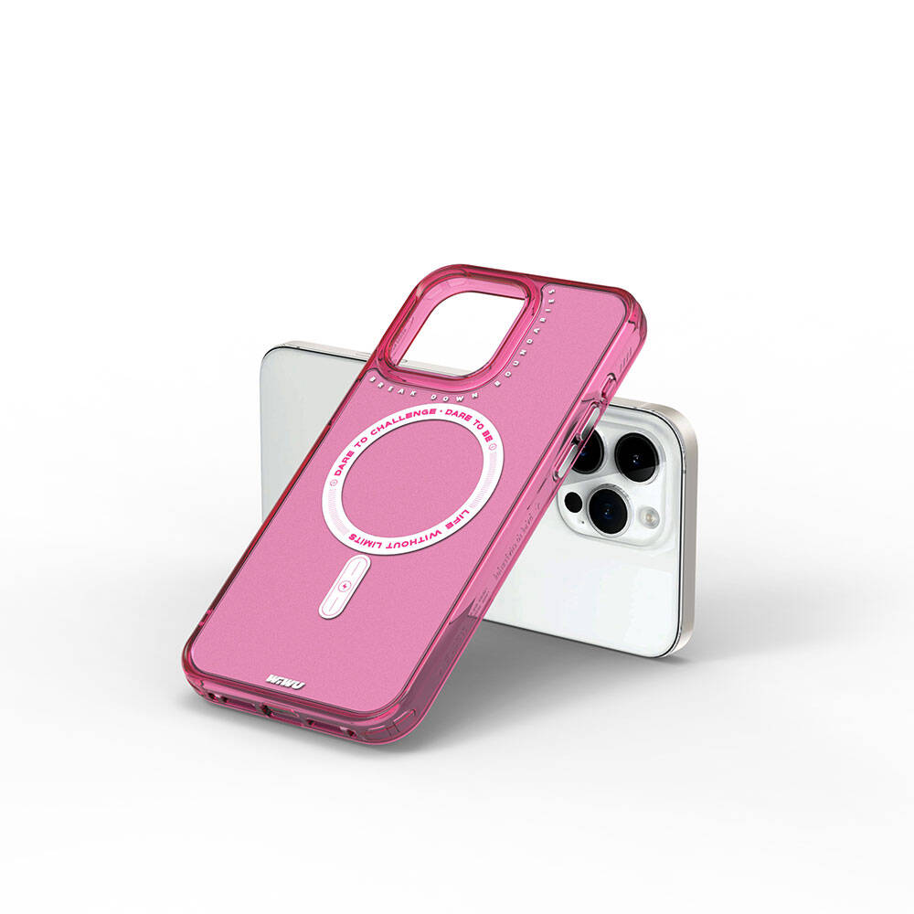 iPhone 15 Pro Kılıf Magsafe Şarj Özellikli Wiwu Basic Color J Serisi Kılıf Gri
