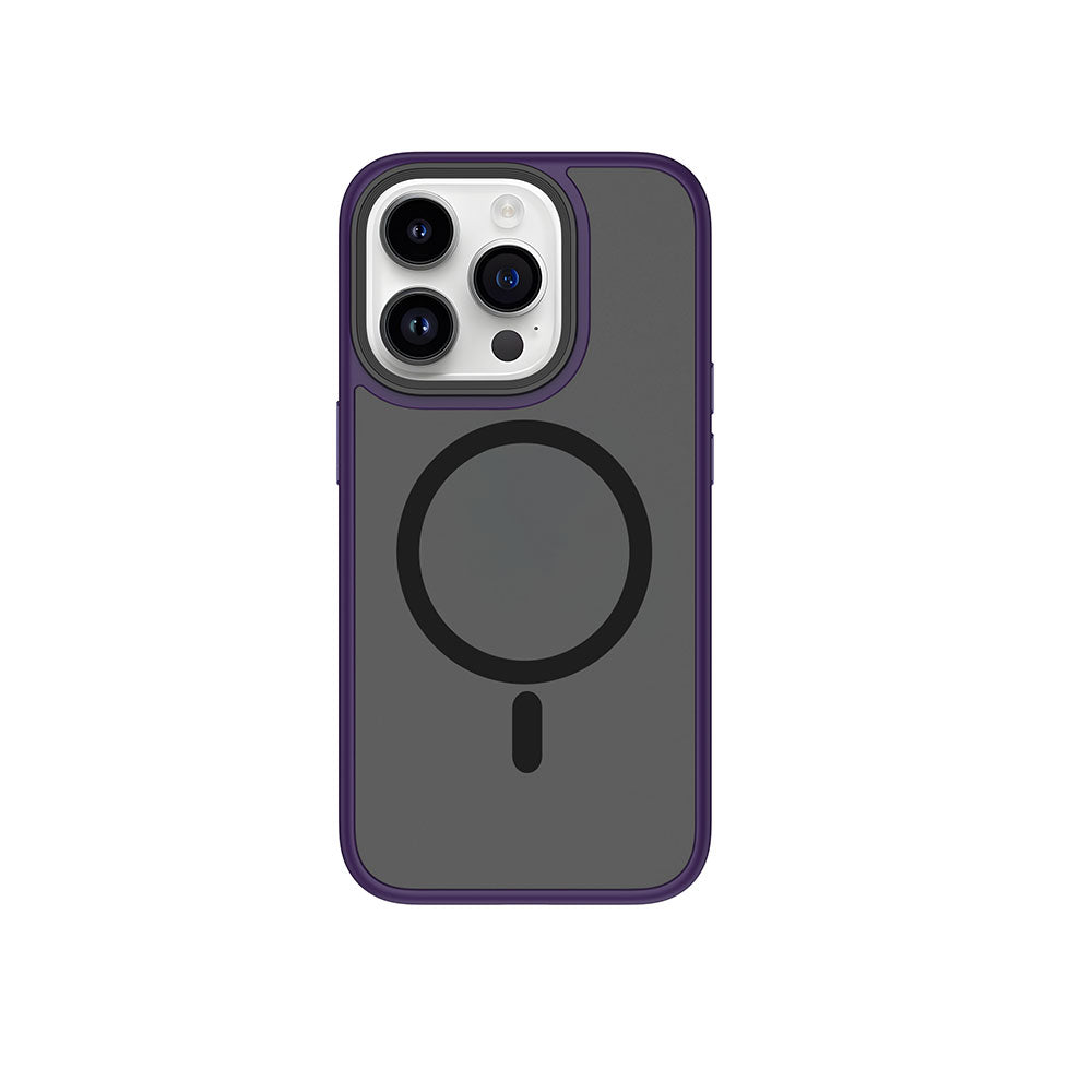 iPhone 15 Pro Kılıf Wiwu FGG-011 Magsafe Şarj Özellikli Kamera Korumalı Kılıf Mavi