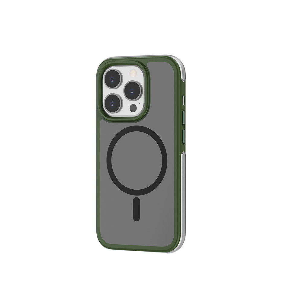 iPhone 15 Pro Kılıf Wiwu ZKK-012 Magsafe Şarj Özellikli Air Cushion Kılıf Yeşil