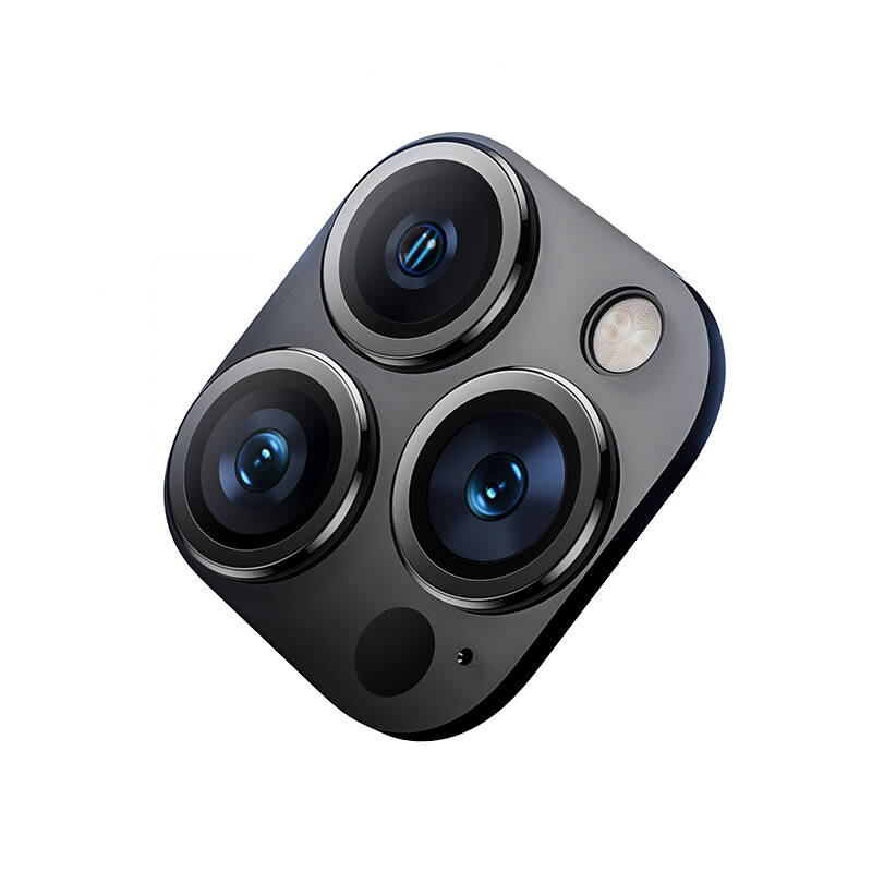 iPhone 15 Pro Max Benks DR Safir Kamera Lens Koruyucu Gümüş