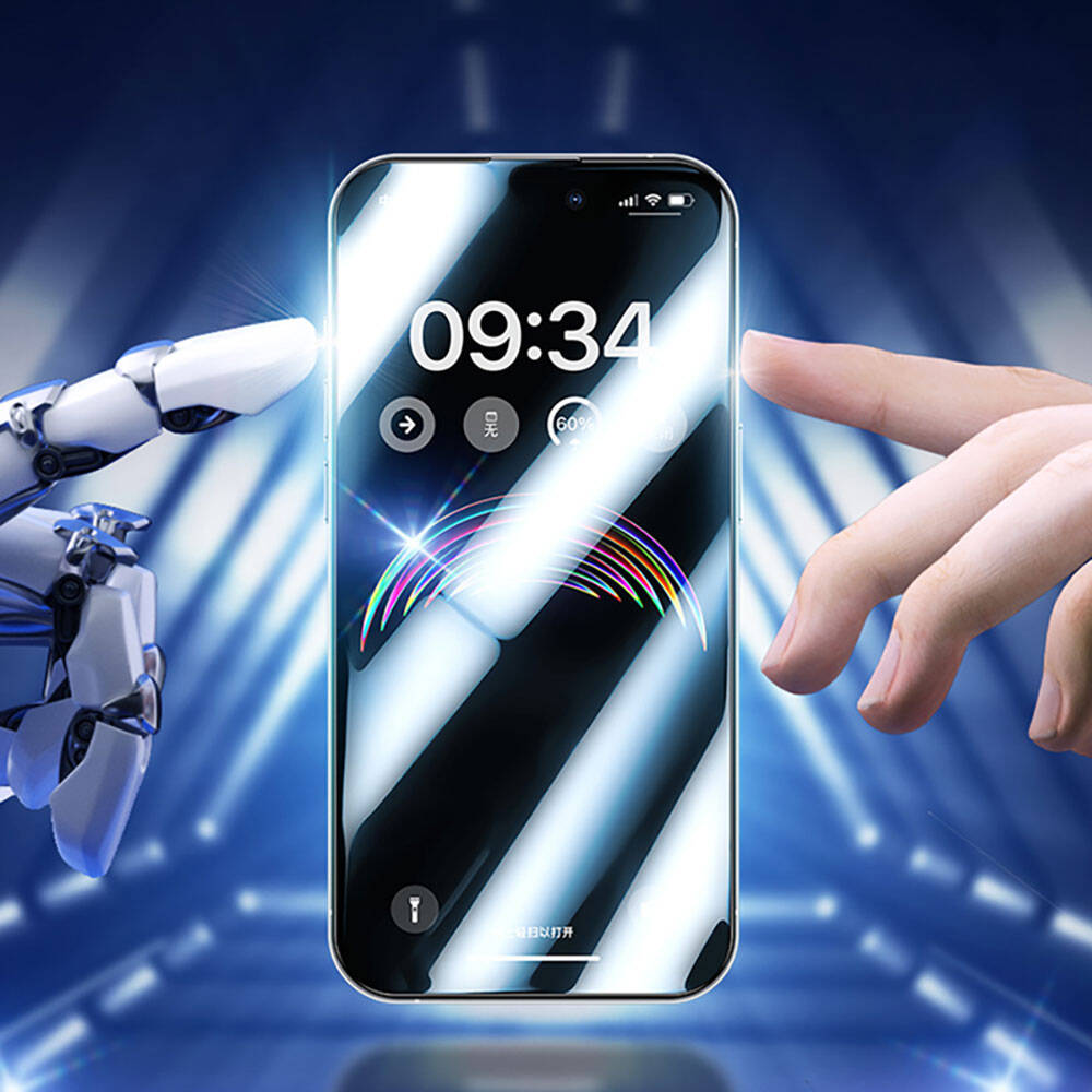 iPhone 15 Pro Max Benks Anti-Dust Toz Önleyici Özellikli Gaming Ekran Koruyucu Siyah