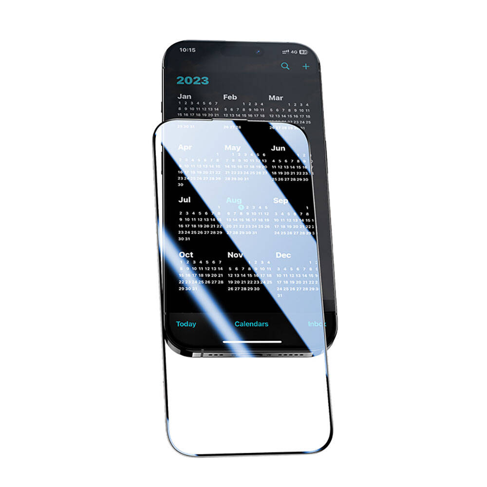 iPhone 15 Pro Max Benks V Pro Ultra Shield 0.3mm Ekran Koruyucu + Kolay Uygulama Aparatlı Siyah