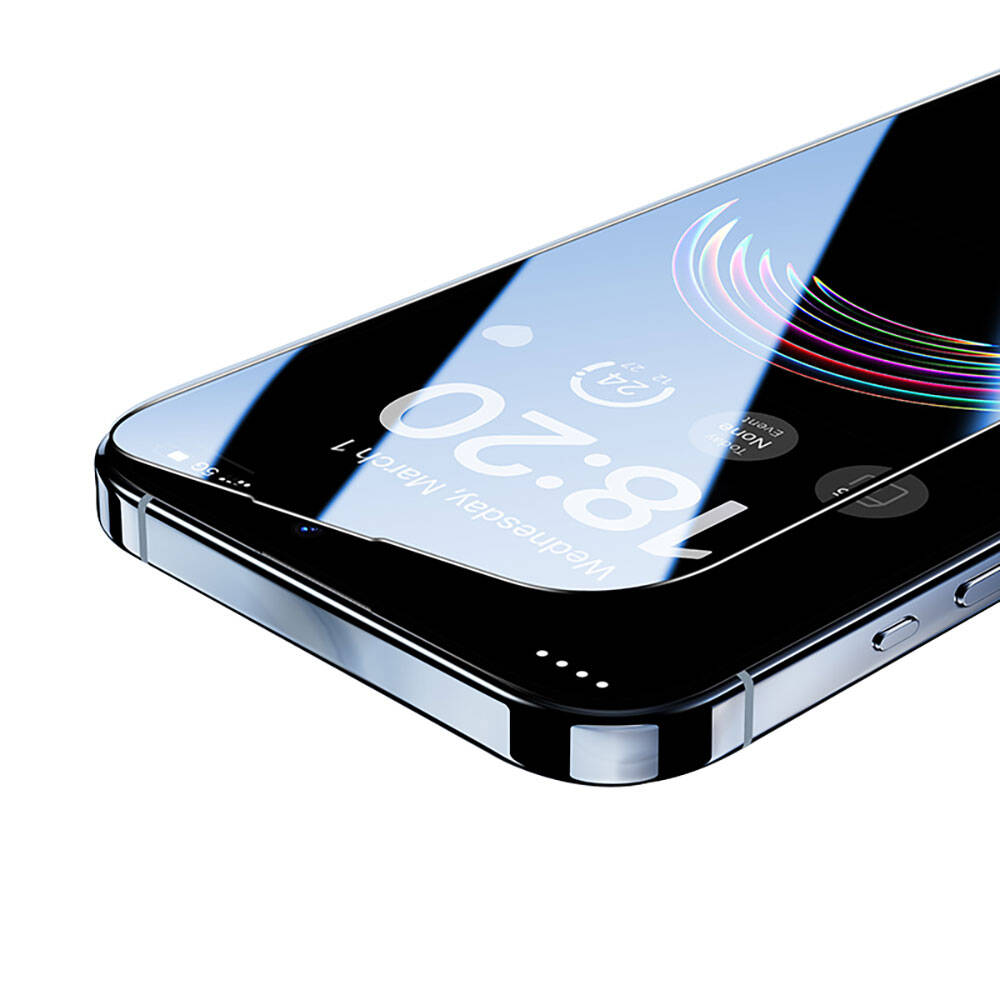 iPhone 15 Pro Max Benks V Pro Ultra Shield 0.3mm Ekran Koruyucu + Kolay Uygulama Aparatlı Siyah