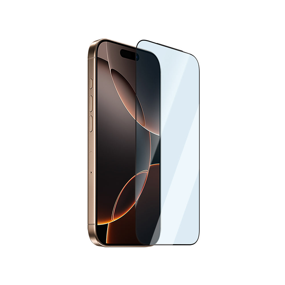 (15 Serisi)Apple iPhone CaseWorld Applicator Serisi 2.5D Eyesafe Mavi Işık Teknolojili 0.33mm Temperli Cam Ekran Koruyucu + Uygulama Aparatı Şeffaf