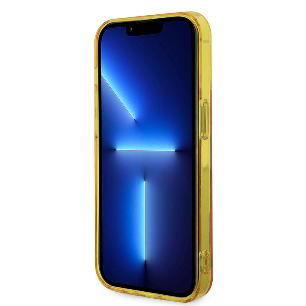 iPhone 15 Pro Max Kılıf AMG Orjinal Lisanslı Magsafe Şarj Özellikli Transparan Kılıf Kırmızı