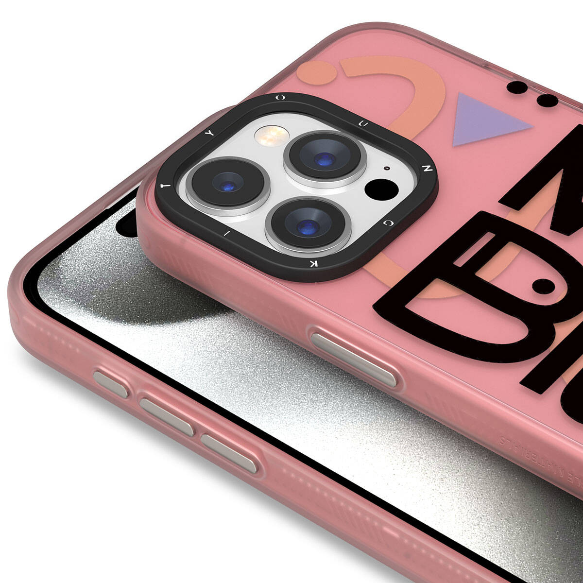 iPhone 15 Pro Max Kılıf Desenli Youngkit Happy Hearth Serisi Kılıf Kırmızı