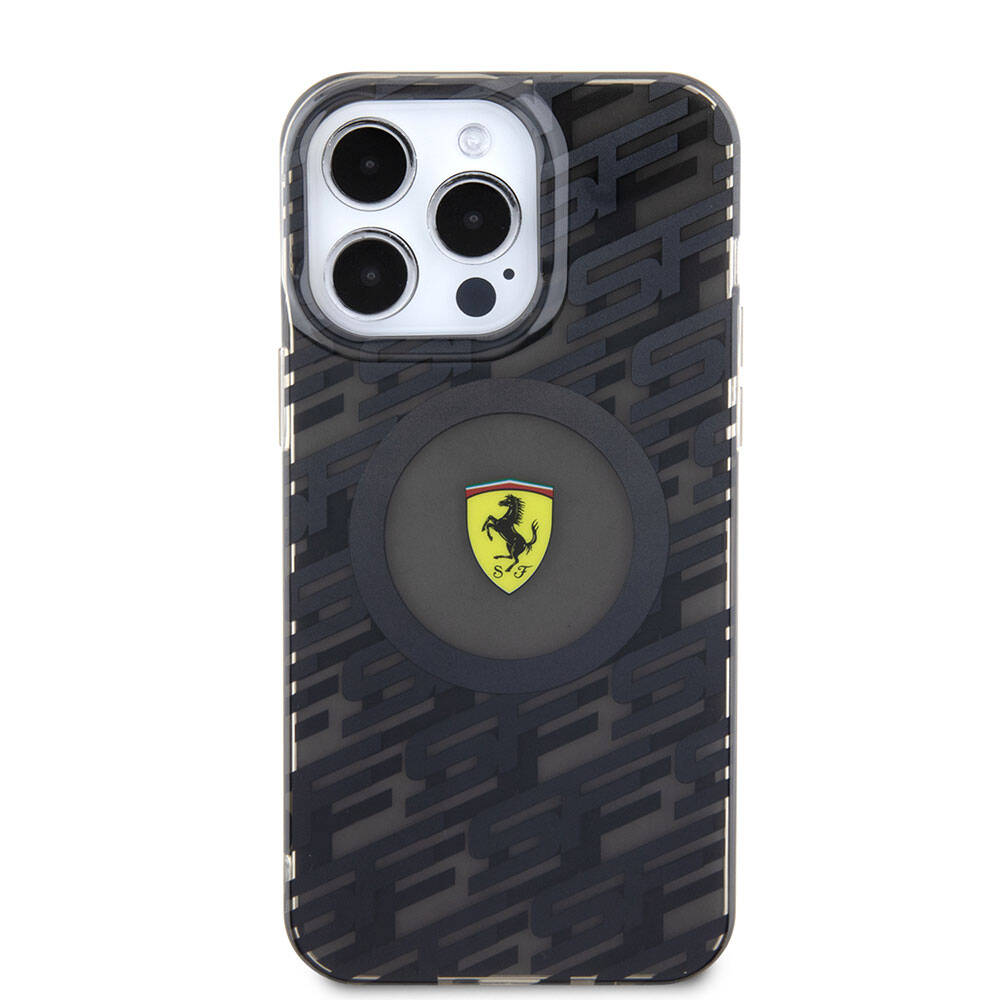 iPhone 15 Pro Max Kılıf Ferrari Orjinal Lisanslı Magsafe Şarj Özellikli Multi SF Kılıf Kırmızı